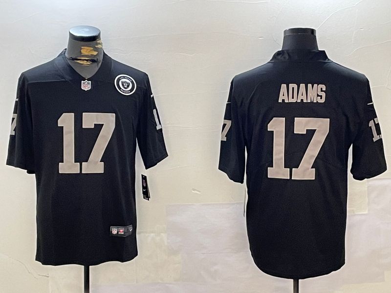 Men Oakland Raiders #17 Adams Black Second generation 2024 Nike Limited NFL Jersey style 2->oakland raiders->NFL Jersey